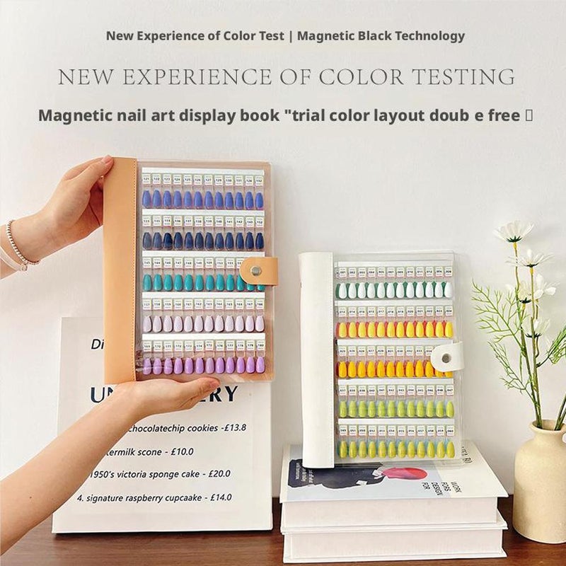 Nail Color Display Book, Magnetic Nail Swatches Book, Professional Nails Art Salon Design Display Booklet for Manicurist, No Need Pasting and Glue - Image 2